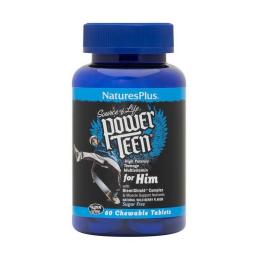 Вітамінно-мінеральний комплекс   Natures Plus Power Teen for Him multivitamin (60 chew tabs, wild berry) (19942-01)