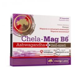 Вітамінно-мінеральний комплекс OLIMP Chela Mag B6 Ashwagandha + zen szen (30 caps) (21519-01)