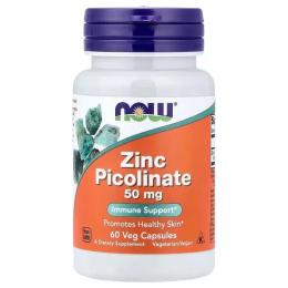 Вітамінно-мінеральний комплекс NOW Zinc Picolinate 50 mg (60 caps) (05996-01)