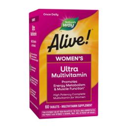 Вітамінно-мінеральний комплекс   Natures Way Alive! Womens Ultra Multivitamin (60 tab) (20502-01)