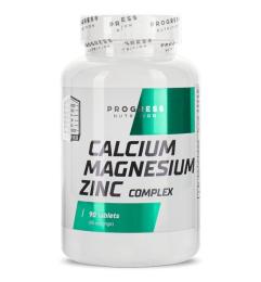 Вітаміни та мінерали Progress Nutrition Calcium Magnesium Zinc Complex (90 tab) (21833-01)