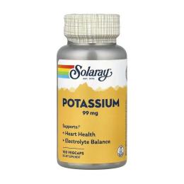 Вітамінно-мінеральний комплекс Solaray Potassium 99 mg (100 veg caps) (24576-01)