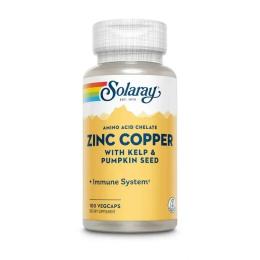 Вітамінно-мінеральний комплекс Solaray Zinc Copper (100 veg caps) (19365-01)