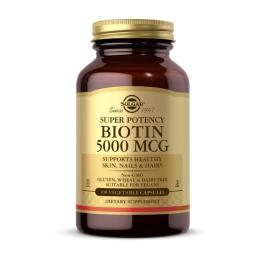 Вітаміни та мінерали Solgar Biotin 5000 mcg (100 veg caps)(11310-01)
