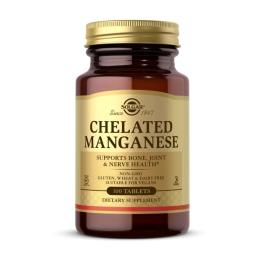 Вітаміни та мінерали Solgar Chelated Manganese (100 tabs)(19680-01)