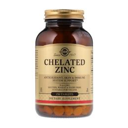 Вітаміни та мінерали Solgar Chelated Zinc (250 tab)(11040-01)