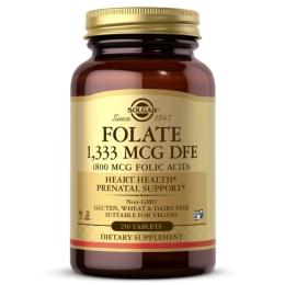 Вітаміни та мінерали Solgar Folate 1,333 mcg DFE (Folic Acid 800 mcg) (250 tab)(18531-01)