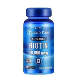 Вітаміни та мінерали Puritans Pride Biotin 10,000 mcg (100 softgels) (08465-01)