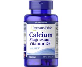 Вітаміни та мінерали Puritans Pride Calcium Magnesium Vitamin D3 (120 caplets) (09368-01)