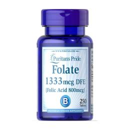 Вітаміни та мінерали Puritans Pride Folate 1333 mcg DFE (Folic Acid 800 mcg) (250 tab) (08978-01)