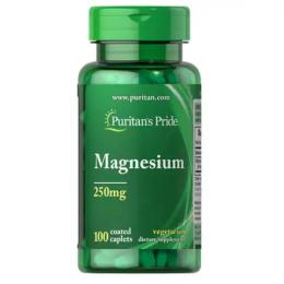 Вітаміни та мінерали Puritans Pride Magnesium 250 mg (100 caplets) (08822-01)