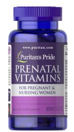 Вітаміни та мінерали Puritans Pride Prenatal Vitamins (100 caplets) (09257-01)