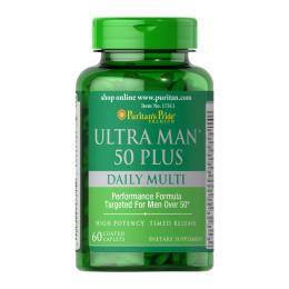 Вітаміни та мінерали Puritans Pride Ultra Man 50 Plus Daily Multi time release (60 caplets) (08842-01)