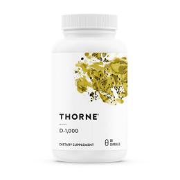 Вітаміни та мінерали Thorne Research D-1,000 (90 caps) (19019-01)