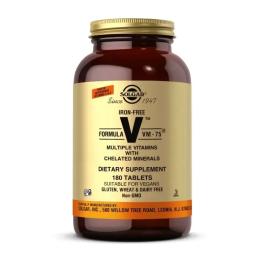 Вітаміни та мінерали Solgar Formula V VM - 75 Iron-Free (180 tab)(20306-01)