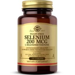 Вітаміни та мінерали Solgar Selenium 200 mcg yeast-free (100 tab)(18477-01)
