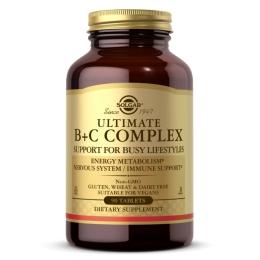 Вітаміни та мінерали Solgar Ultimate B+C Complex (90 tab)(18437-01)