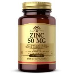 Вітаміни та мінерали Solgar Zinc 50 mg (100 tabs)(11193-01)