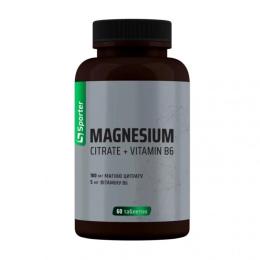 Вітамінно-мінеральний комплекс Sporter Magnesium Citrate + Vitamin B6 (60 tabs) (24297-01)