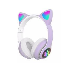 Накладні навушники Voltronic Cat Ear VZV-23M Purple Led