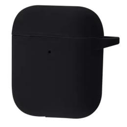 Чохол для навушників Infinity AirPods 1/2 Silicone Case New Black