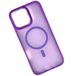 Чохол-накладка Infinity MagSafe Corrugated Cover для iPhone 16 Pro Max Purple