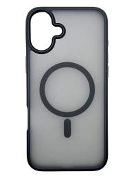 Чохол-накладка BeCover Metal Buttons Case (MagSafe) для Apple iPhone 16 Black (712090)