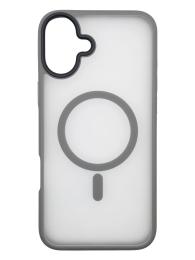 Чохол-накладка BeCover Metal Buttons Case (MagSafe) для Apple iPhone 16 Plus Gray (712095)