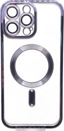 Чохол-накладка BeCover TPU Chrome Case (MagSafe) для Apple iPhone 16 Pro Max Purple (712089)