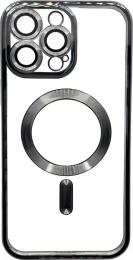 Чохол-накладка BeCover TPU Chrome Case (MagSafe) для Apple iPhone 16 Pro Black (712080)