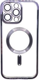 Чохол-накладка BeCover TPU Chrome Case (MagSafe) для Apple iPhone 16 Pro Purple (712084)