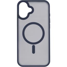 Чохол-накладка 2E Basic Soft Touch MagSafe Cover для iPhone 16 Plus Dark Blue (2E-IPH-16PL-OCLS-DB)