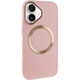 Чохол-накладка EpiK TPU Bonbon Metal Style with MagSafe для Apple iPhone 16 (6.1) Pink (00000074337_7)