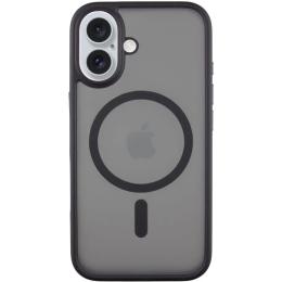 Чохол-накладка EpiK TPU + PC Metal Buttons with MagSafe для Apple iPhone 16 (6.1) Black (00000073091_4)