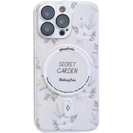 Чохол-накладка EpiK Secret Garden with MagSafe для Apple iPhone 16 (6.1) White (00000074298_5)