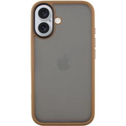 Чохол-накладка EpiK TPU + PC Metal Buttons для Apple iPhone 16 (6.1) Gold (00000073088_6)