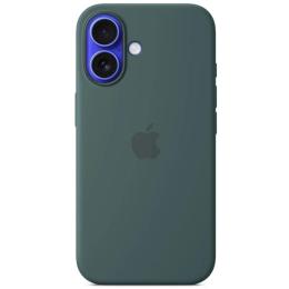 Чохол-накладка EpiK Silicone case (AAA) full with Magsafe and Animation для Apple iPhone 16 Lake Green (00000074444_7)