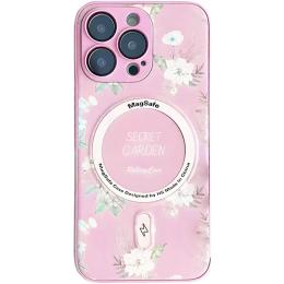 Чохол-накладка EpiK Secret Garden with MagSafe для Apple iPhone 16 Pro (6.3) Pink (00000074299_4)