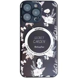 Чохол-накладка EpiK Secret Garden with MagSafe для Apple iPhone 16 Pro (6.3) Black (00000074299_1)