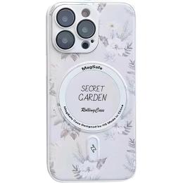Чохол-накладка EpiK Secret Garden with MagSafe для Apple iPhone 16 Pro (6.3) White (00000074299_5)