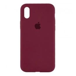 Чохол-накладка Infinity Silicone Case для iPhone X/Xs Plum