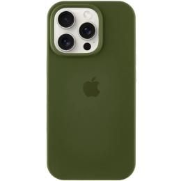 Чохол-накладка EpiK Silicone Case Full Protective (AA) для Apple iPhone 16 Pro (6.3) Dark Olive (00000072977_37)