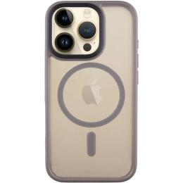 Чохол-накладка EpiK TPU + PC Metal Buttons with MagSafe для Apple iPhone 16 Pro Max (6.9) Gray (00000073093_5)