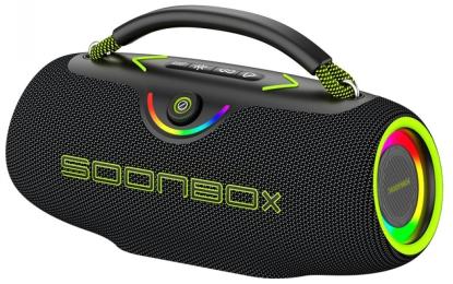 Акустика портативна Soonbox S9702 80W Black Green (2710000354543)