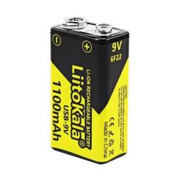 Акумулятор LiitoKala Lii-USB-9V type-C 1100mah