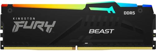 Оперативна память Kingston FURY DDR5-5600 16384MB PC5-44800 Beast RGB Black (KF556C40BBA-16)