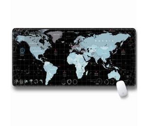 Килимок для мишки Voltronic SJDT-23/20890 Black Silver Мапа світу