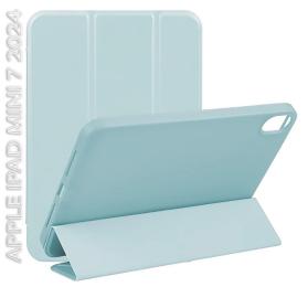 Чохол-книжка для планшета BeCover Tri Fold Soft TPU для Apple iPad Mini 7 2024 Light Blue (712447)