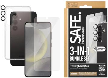 Чохол-накладка PanzerGlass SAFE 3-in-1 Pack для Samsung Galaxy S 2024 Clear (PG_BSAFE95672)