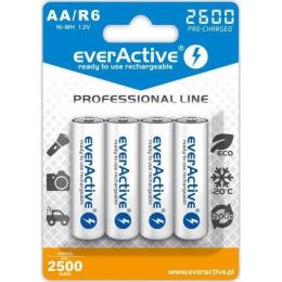 Акумулятор everActive AA 2600mAh NiMh 4шт Professional Line EVHRL6-2600